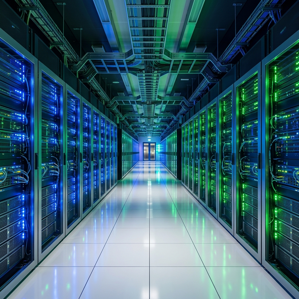 AI-optimized data center corridor